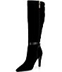 Donna Karan Sherice Suede Stiletto Heel Tall Boots - Image 4