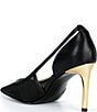 Donna Karan Silvana Mesh Pointed Toe Buckle Strap Pumps - Image 3
