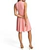 Color:Tourmaline - Image 2 - Sleeveless Crew Neck Asymmetrical Hem Skirt Dress