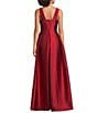 Donna Karan Sleeveless Deep V-Neck Pleated Gown - Image 2