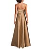 Donna Karan Strapless Mikado Pleated A Line Gown - Image 2