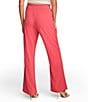 Color:Rose Quartz - Image 2 - Stretch Crepe Jersey High Rise Flare Pants