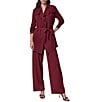 Donna Karan Sweater Banded Collar Long Sleeve Front Wrap Open Front Cardigan - Image 4