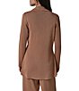 Donna Karan Sweater Banded Collar Long Sleeve Front Wrap Open Front Cardigan - Image 6
