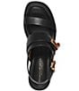 Color:Black - Image 4 - Taline Leather Slingback Sandals