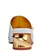 Color:Bright White - Image 3 - Tinley Leather Slide Sandals