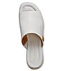 Color:Bright White - Image 4 - Tinley Leather Slide Sandals