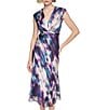 Donna Karan Twist Front A-Line Midi Dress - Image 5