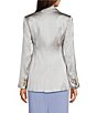 Donna Karan Vapor Charmeuse Notch Lapel Tie Waist Jacket, Color:Vapor - Image 2