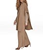 Donna Karan Wool Blend Mock Neck Asymmetric Poncho, Color:Heather Nolita - Image 3