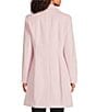 Donna Karan Wool Cashmere Blend Notch Collar Button Front Reefer Coat, Color:Light Pink - Image 2
