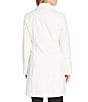 Donna Karan Wool Cashmere Blend Notch Collar Button Front Reefer Coat, Color:Ivory - Image 2
