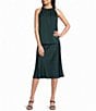 Donna Karan Woven Charmeuse High Neck Sleeveless Blouse - Image 3
