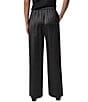 Donna Karan Woven Flat Front Wide Leg Full Length Pull-On Pants - Image 2