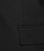Donna Karan Woven Notch Lapel Long Sleeve Button Front Coordinating Blazer, Color:Black - Image 5