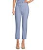 Donna Karan Woven Slim Leg Ankle Pants - Image 1