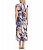 Donna Morgan Printed Mock Neck Midi Dress - Image 2
