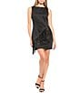 Donna Morgan Sleeveless Fringe Mini Dress - Image 1
