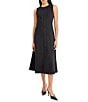 Donna Morgan Suede Crew Neck Sleeveless Midi Dress - Image 1