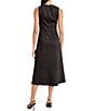 Donna Morgan Suede Crew Neck Sleeveless Midi Dress - Image 2
