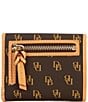 Dooney & Bourke Blakely Signature Logo Small Flap Wallet, Color:Brown Tmoro - Image 2