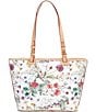 Color:White - Image 2 - Botanical Collection Small Leisure Shopper Tote Bag