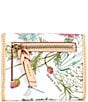 Dooney & Bourke Botanical Small Flap Credit Card Wallet, Color:White - Image 2