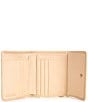 Dooney & Bourke Botanical Small Flap Credit Card Wallet, Color:White - Image 3