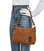Dooney & Bourke Chloe 25 Suede Hobo Shoulder Bag - Image 4
