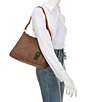 Dooney & Bourke Chloe 30 Suede Stripe Shoulder Bag - Image 4