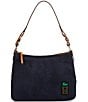 Dooney & Bourke Chloe 30 Suede Stripe Shoulder Bag - Image 1