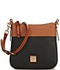 Dooney & Bourke Color Block Leather Crossbody Bag, Color:Black/Caramel - Image 1
