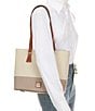 Dooney & Bourke Color Block Shopper Tote Bag, Color:BONE/LT TAUPE - Image 4
