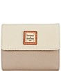 Dooney & Bourke Color block Small Flap Credit Card, Color:BONE/LT TAUPE - Image 1