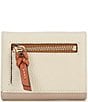 Dooney & Bourke Color block Small Flap Credit Card, Color:BONE/LT TAUPE - Image 2