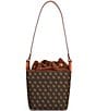 Dooney & Bourke Drawstring Leather Mini Monogram Print Shoulder Bag - Image 2