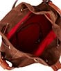 Dooney & Bourke Drawstring Leather Mini Monogram Print Shoulder Bag - Image 3