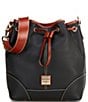 Dooney & Bourke Drawstring Leather Shoulder Bag - Image 1