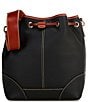 Dooney & Bourke Drawstring Leather Shoulder Bag - Image 2
