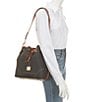 Dooney & Bourke Drawstring Leather Shoulder Bag - Image 4