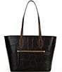 Dooney & Bourke Embossed Tote Bag, Color:Espresso - Image 2