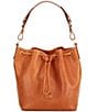 Dooney & Bourke Florentine Leather Drawstring Bucket Bag, Color:Natural - Image 1