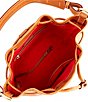 Dooney & Bourke Florentine Leather Drawstring Bucket Bag, Color:Natural - Image 3