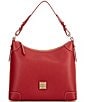 Dooney & Bourke Leather Hobo Shoulder Bag - Image 5