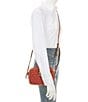 Dooney & Bourke Loni Signature Logo Crossbody Bag, Color:Red - Image 4