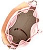 Dooney & Bourke Lucca Leather Drawstring Shoulder Bucket Bag, Color:Pale Pink - Image 3