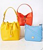 Dooney & Bourke Lucca Leather Drawstring Shoulder Bucket Bag, Color:Dandelion - Image 6