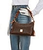 Dooney & Bourke Ostrich Embossed Leather Hobo 25 Hobo Shoulder Bag - Image 4
