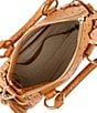 Dooney & Bourke Ostrich Embossed Leather Satchel With Pocket - Image 3