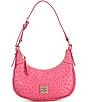 Dooney & Bourke Ostrich Hobo Bag, Color:Fuchsia - Image 1